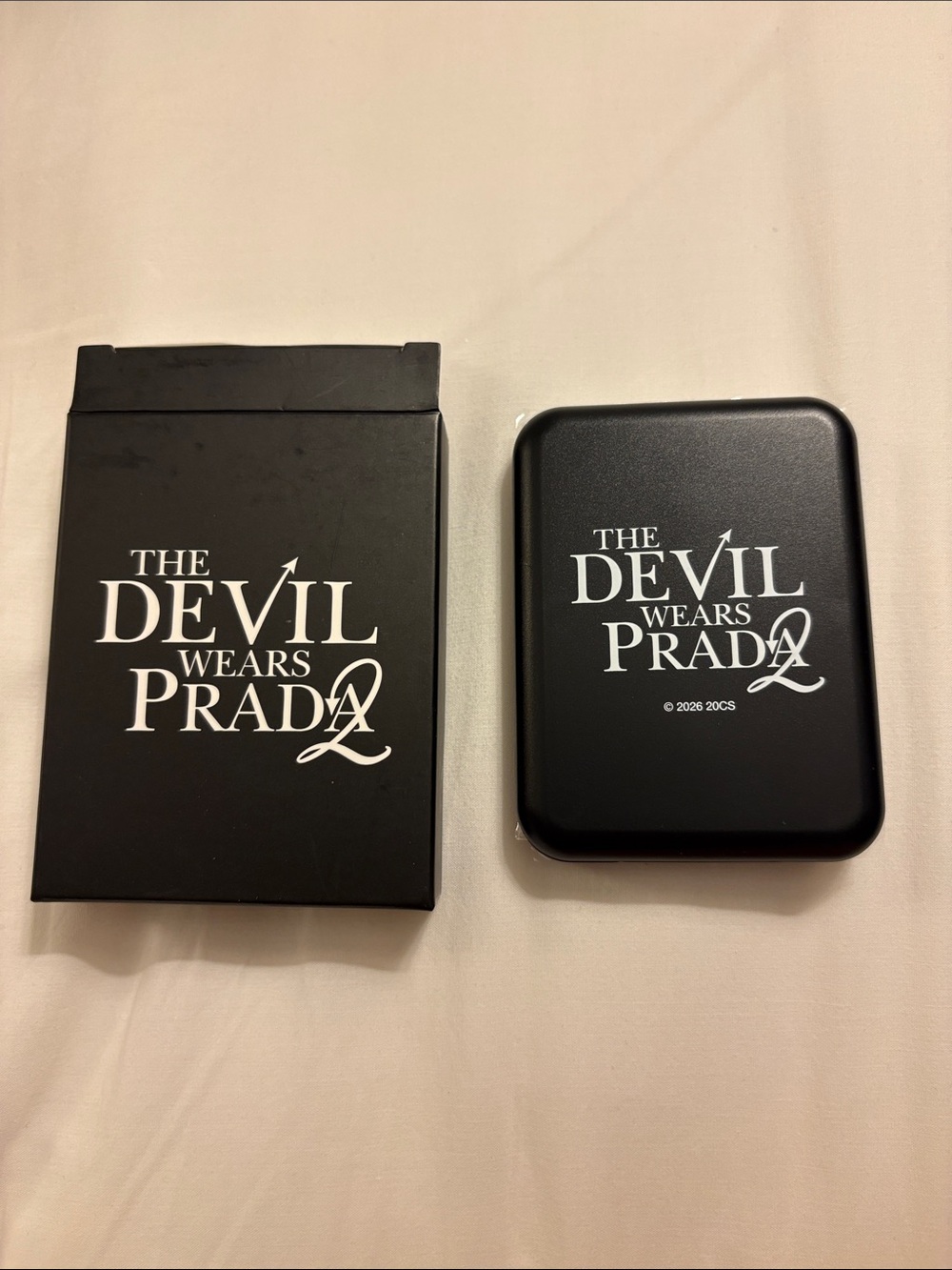 Newly released Prada Lighted Compact Mirror - Black & Silver NIB